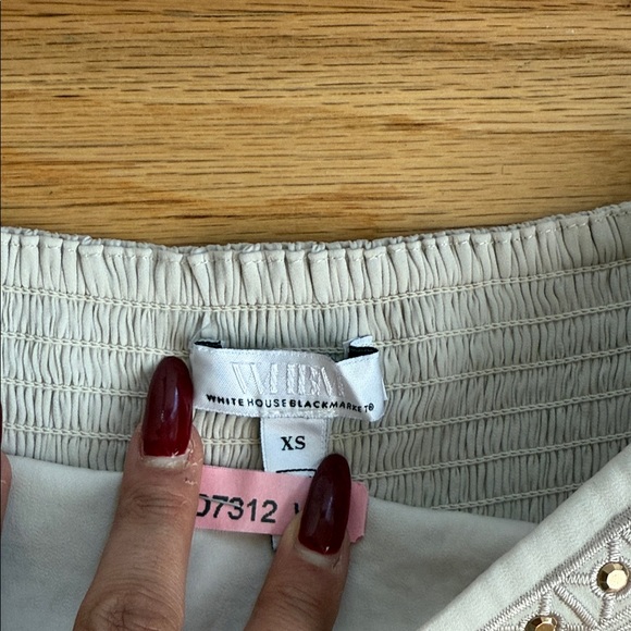 White House Black Market Cream Maxi Skirt - Picture 2 of 4